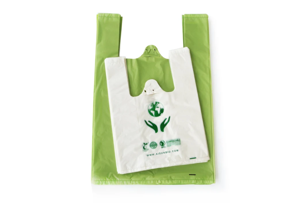 Eco Friendly 100% Biodegradable Plastic Shopping Corn Starch Garbage Compostable Mailing Bags with En13432/ASTM-D6400 Standard Pbat/PLA TUV Ok