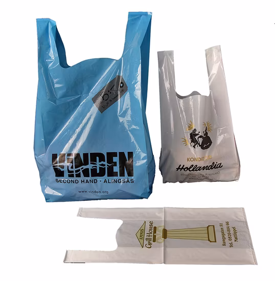 Kunststoff PE PLA Pbat Maisstärke biologisch abbaubar kompostierbar Druck duftende Hundekotwindel Flache Lebensmittelweste Einkaufen Kordelzug Müll Druckverschluss Müll T-Shirt Taschen