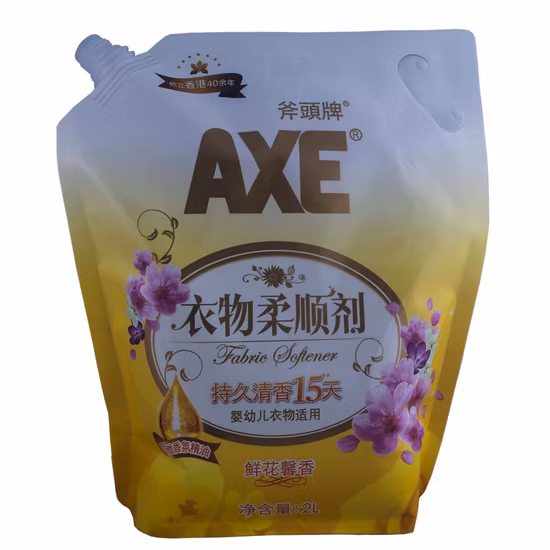 Laminierte Verpackung für Flüssigwaschmittel und Waschpulver